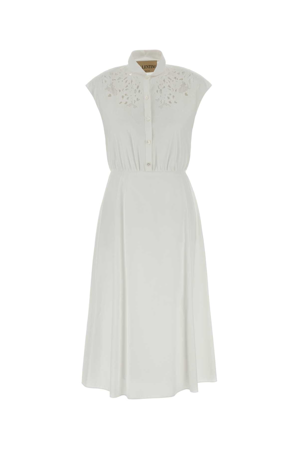 White poplin dress 8B3VAJR59VN0BO (Valentino Garavani / ワンピース・ドレス・オールインワン ) | Valentino Garavani (ヴァレンティノ)