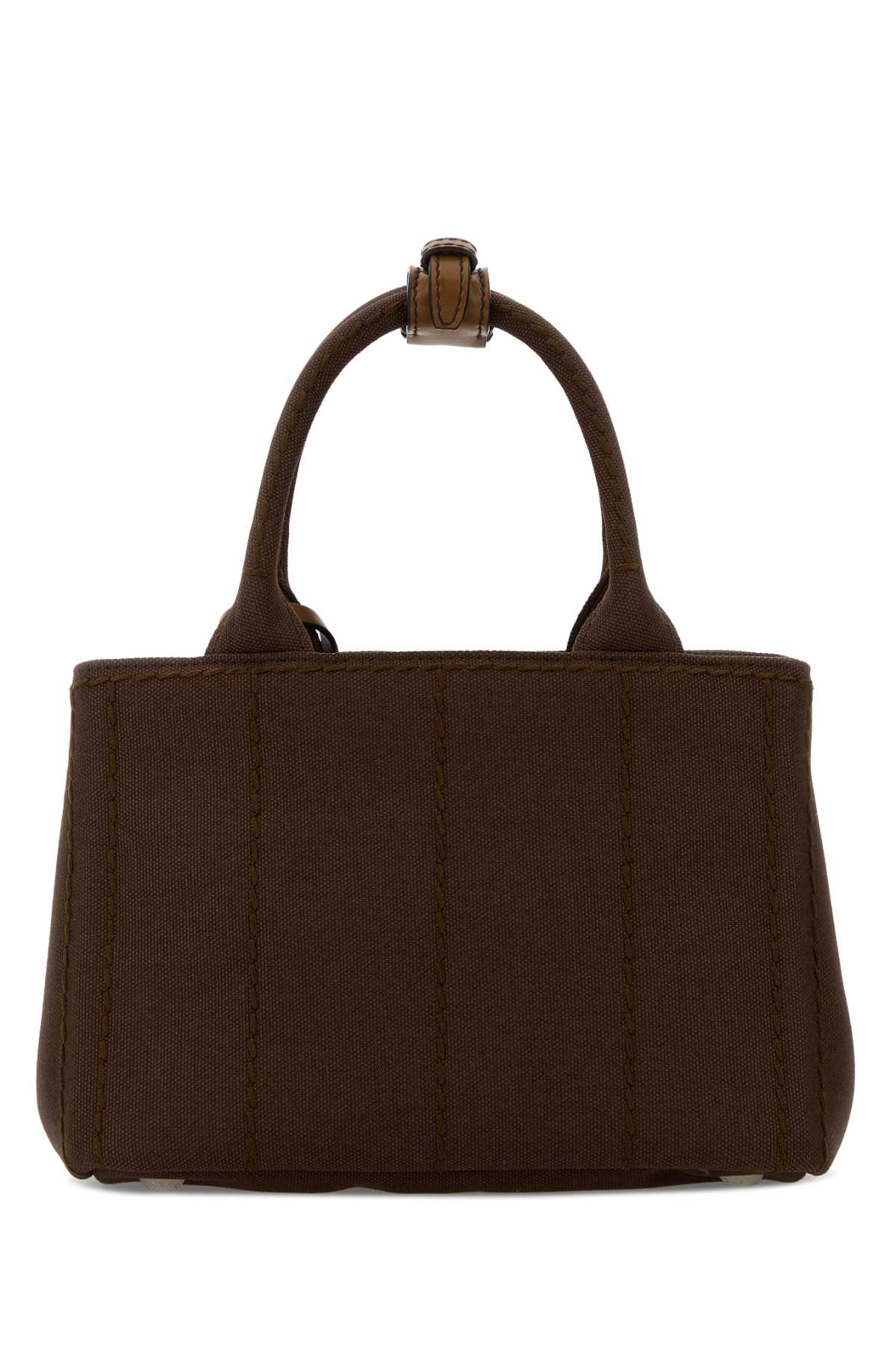 Brown canvas mini Prada Jardinière handbag 1BA038VNLM2HF3F0324 (Prada / ハンドバッグ・ショルダーバッグ ) | Prada (プラダ)(2)