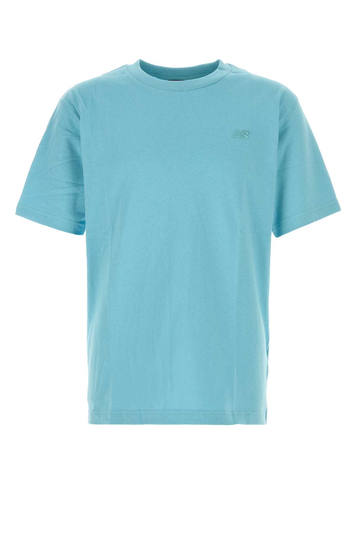 Turquoise cotton t-shirt MT41533AAYTAFFYBLUE (New Balance / Tシャツ・カットソー ) | New Balance (ニューバランス)