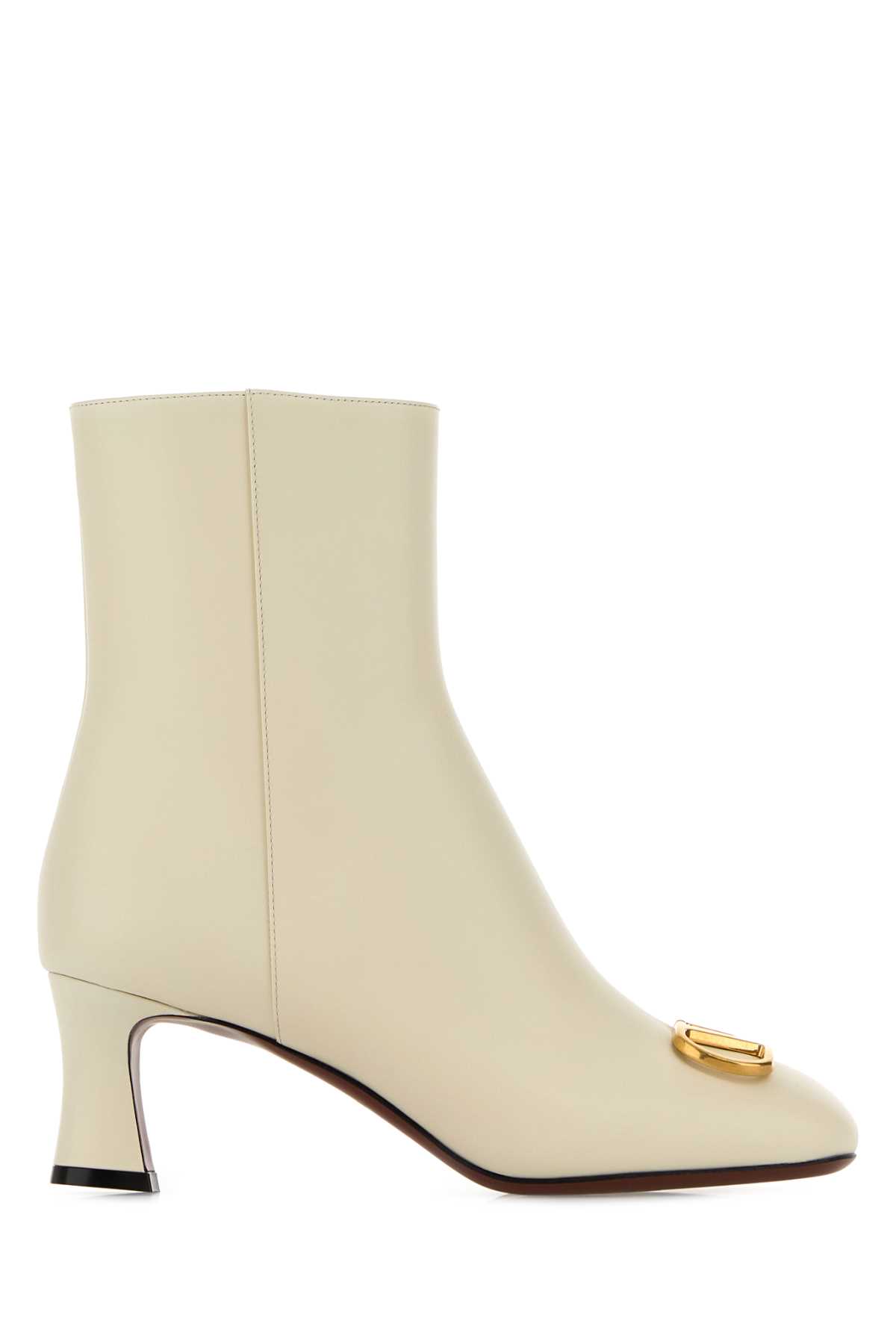 Ivory leather VLogo Signature ankle boots 7W2S0ML2DSH098 (Valentino Garavani / ブーツ ) | Valentino Garavani (ヴァレンティノ)