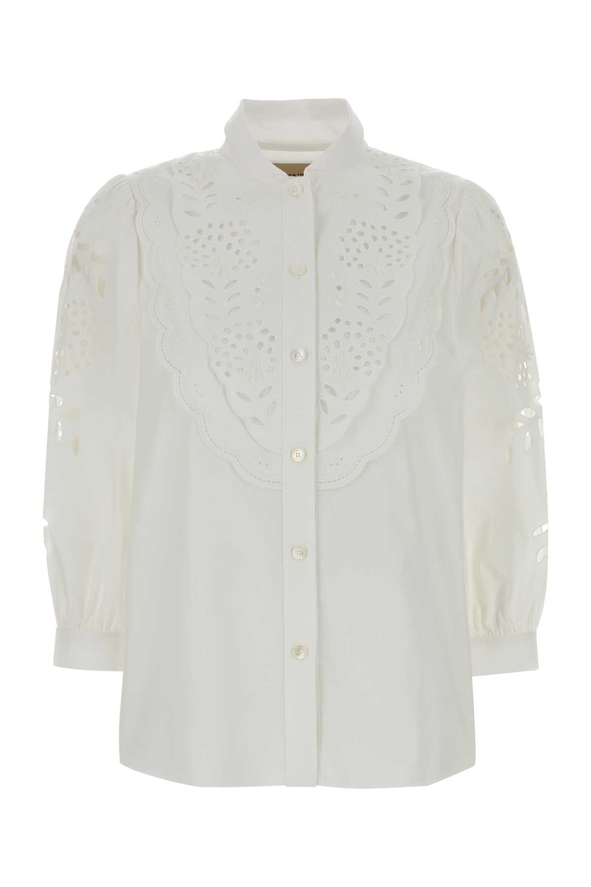 White poplin shirt 8B3AB8209VN0BO (Valentino Garavani / シャツ・ブラウス ) | Valentino Garavani (ヴァレンティノ)