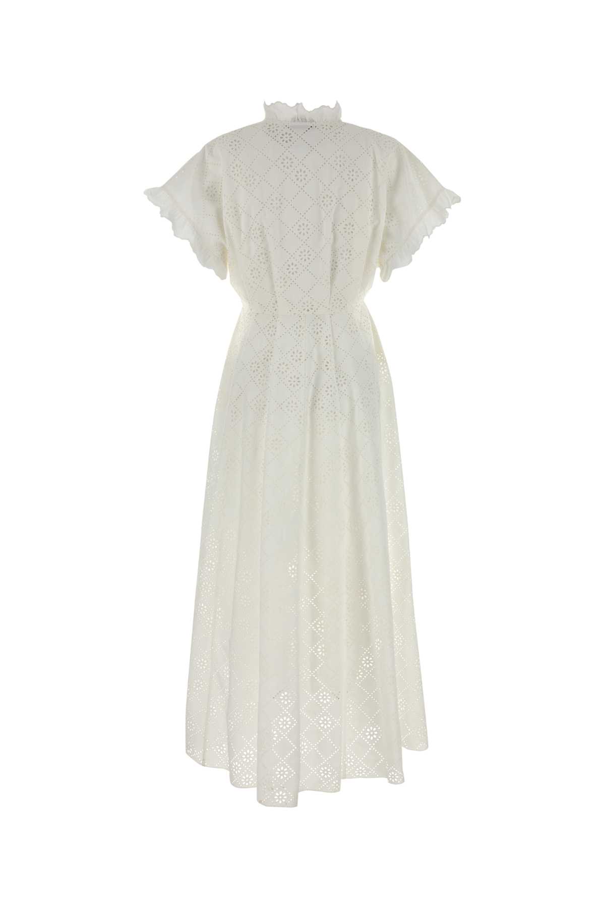 White broderie anglaise dress A044416220002 (ALBERTA FERRETTI / ワンピース・ドレス・オールインワン ) | ALBERTA FERRETTI (アルベルタ フェレッティ)(1)