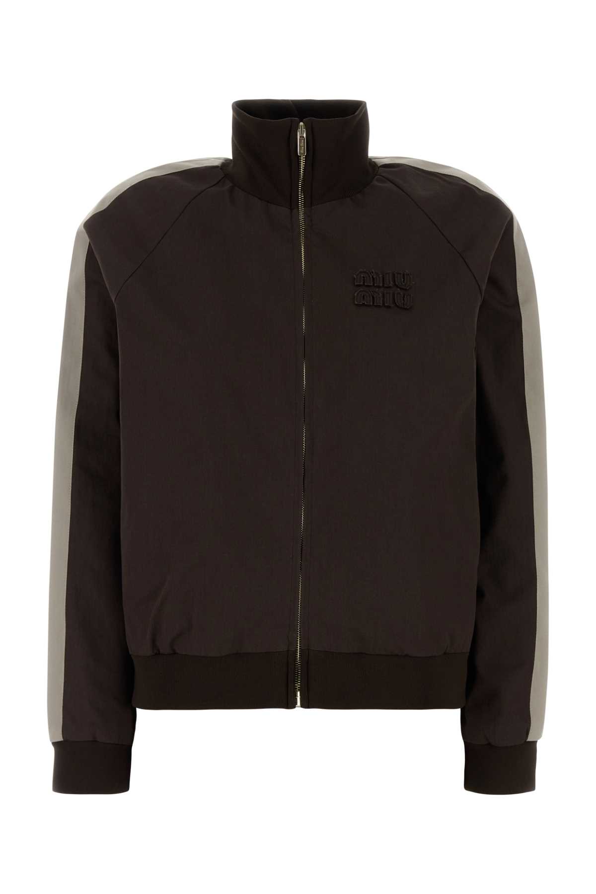 Chocolate cotton jacket ML1466SOOO19CTF05CH (MIU MIU / カジュアルジャケット ) | MIU MIU (ミュウミュウ)