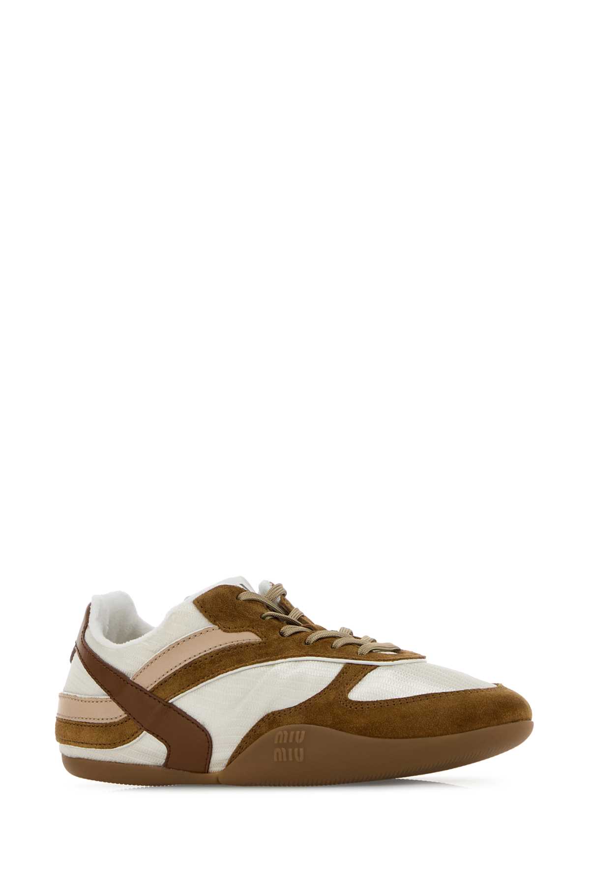 Two-tone tech fabric and suede Gymnasium sneakers 5E428EFA00571LF0TBK (MIU MIU / スニーカー ) | MIU MIU (ミュウミュウ)(1)
