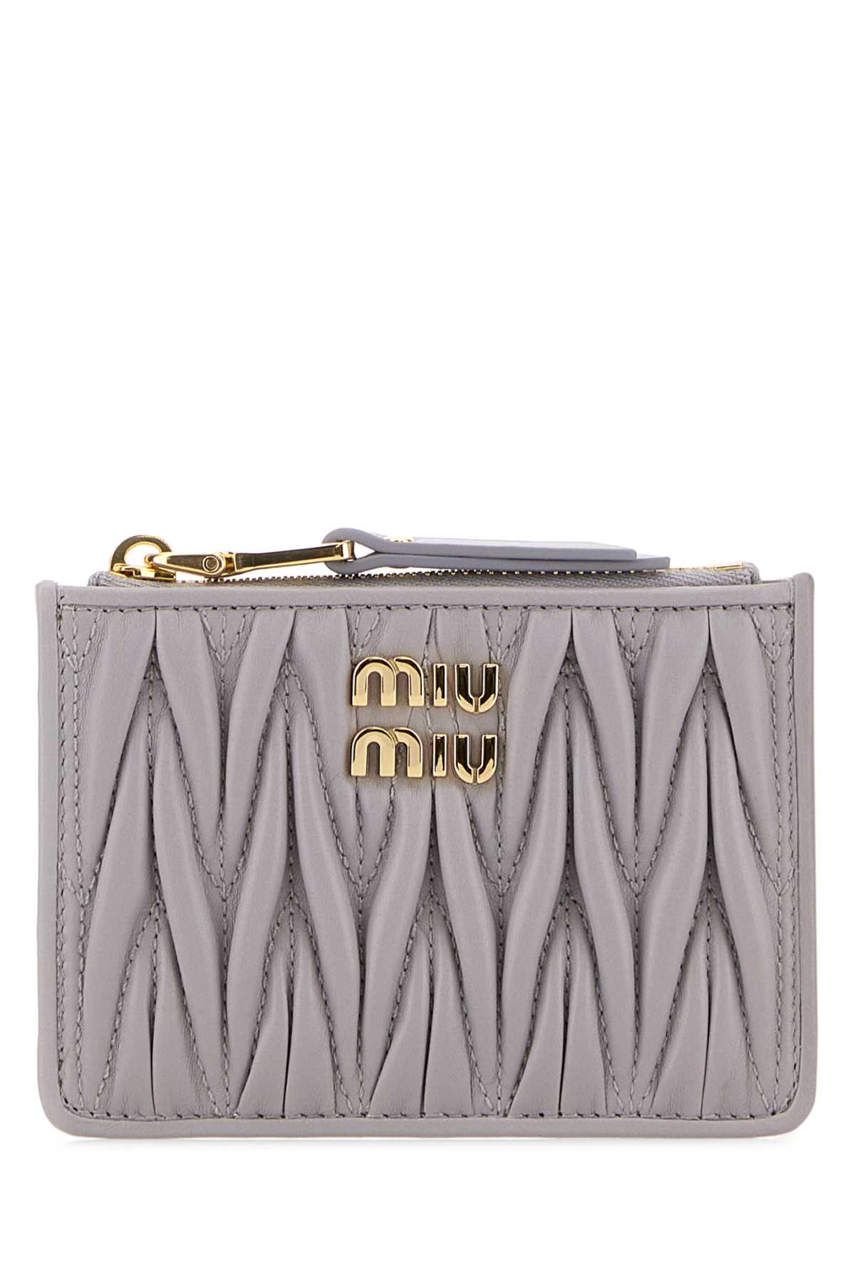 Lilac nappa leather card holder 5MC093AFPPF0230 (MIU MIU / 財布・カードケース ) | MIU MIU (ミュウミュウ)