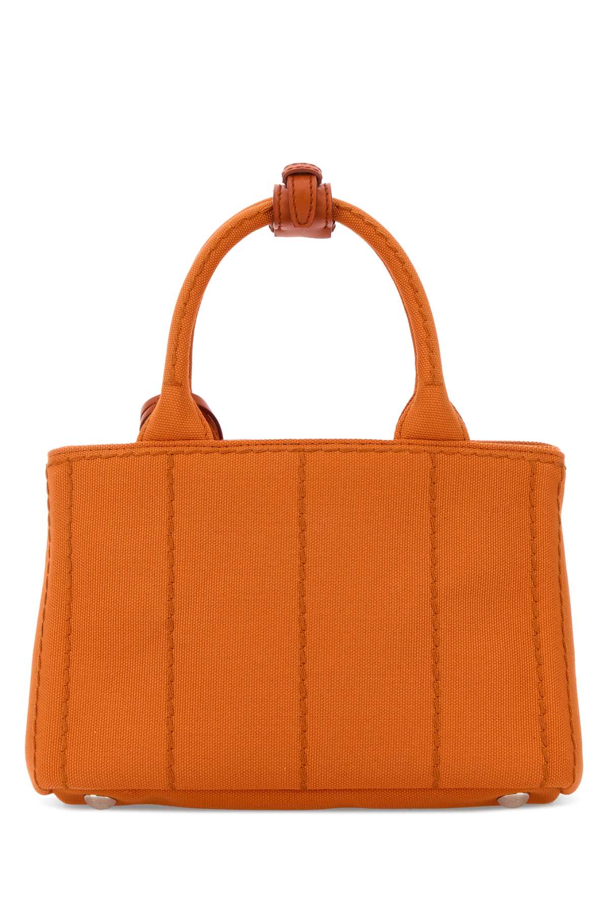 Orange canvas mini Prada Jardinière handbag 1BA038VNLM2HF3F0S73 (Prada / ハンドバッグ・ショルダーバッグ ) | Prada (プラダ)(2)