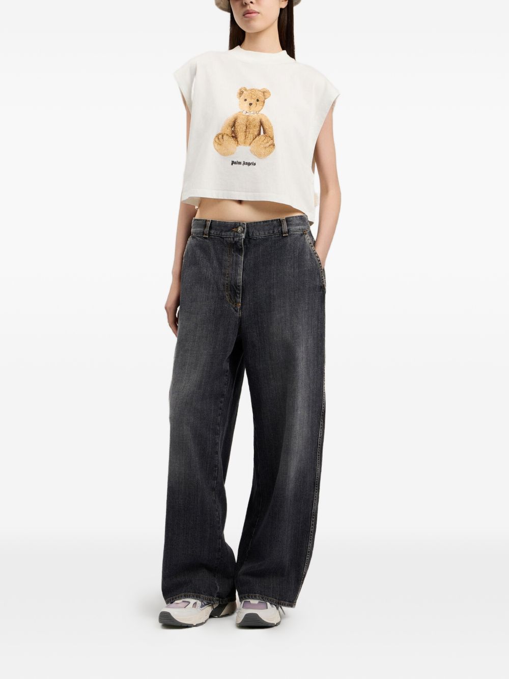 Palm Angels Top PWAC022S26JER0020360 (Palm Angels / タンクトップ・キャミソール ) | Palm Angels (パームエンジェルス)(1)