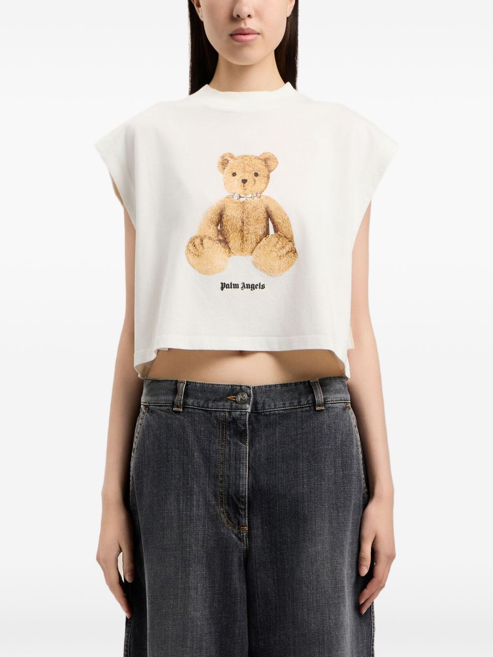 Palm Angels Top PWAC022S26JER0020360 (Palm Angels / タンクトップ・キャミソール ) | Palm Angels (パームエンジェルス)(3)