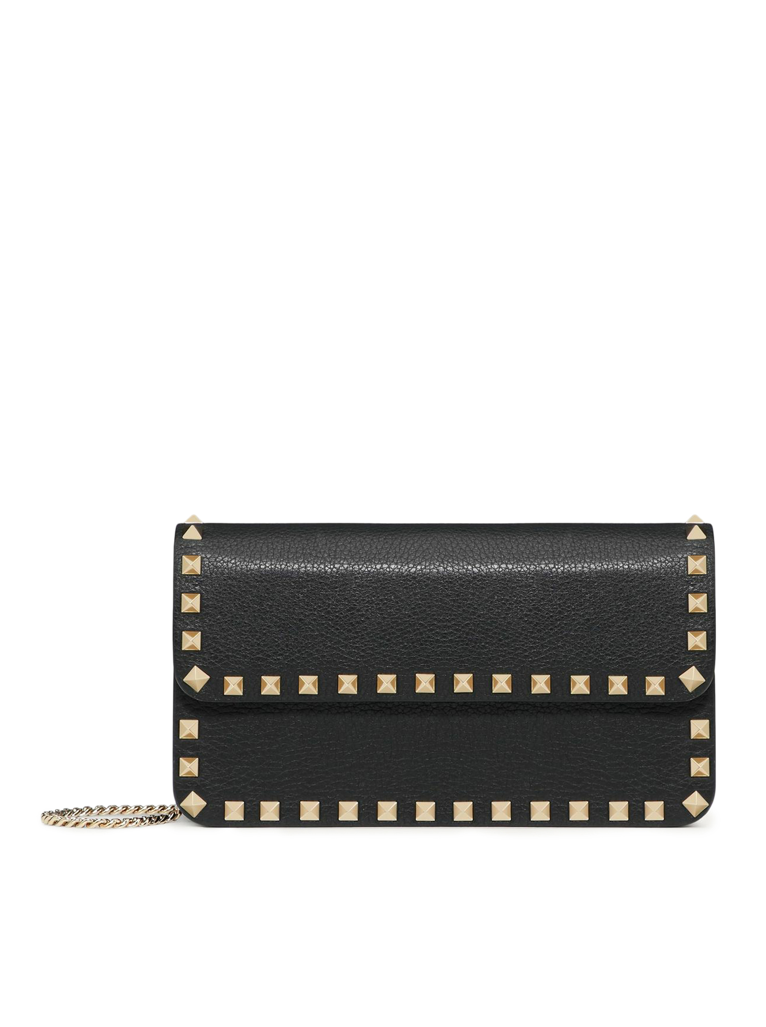 ROCKSTUD CHAIN POUCH IN GARNET CALFSKIN 8W2P0S61VSH0NO (Valentino Garavani / ハンドバッグ・ショルダーバッグ ) | Valentino Garavani (ヴァレンティノ)