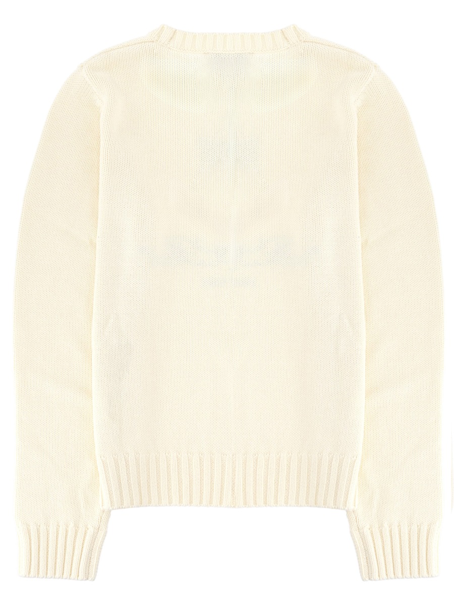 JERSEY WITH LOGO WS06566205WH37ECRU (Sporty & Rich / ニット・セーター・カーディガン ) | Sporty & Rich (スポーティアンドリッチ)(1)