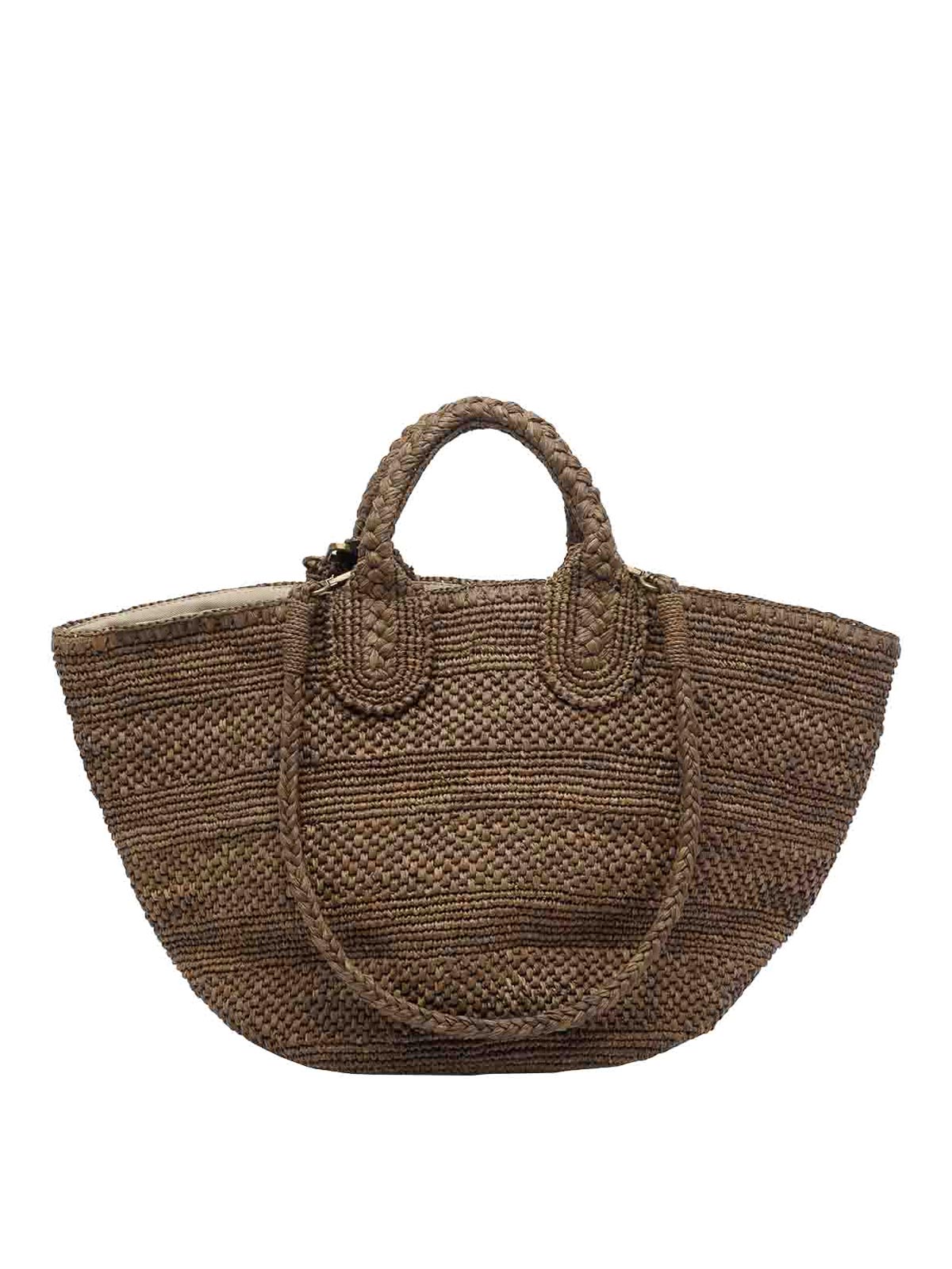 Dark Tea Soma Handbag SOMADARKTEA (IBELIV / トートバッグ ) | IBELIV (アイビリーブ)