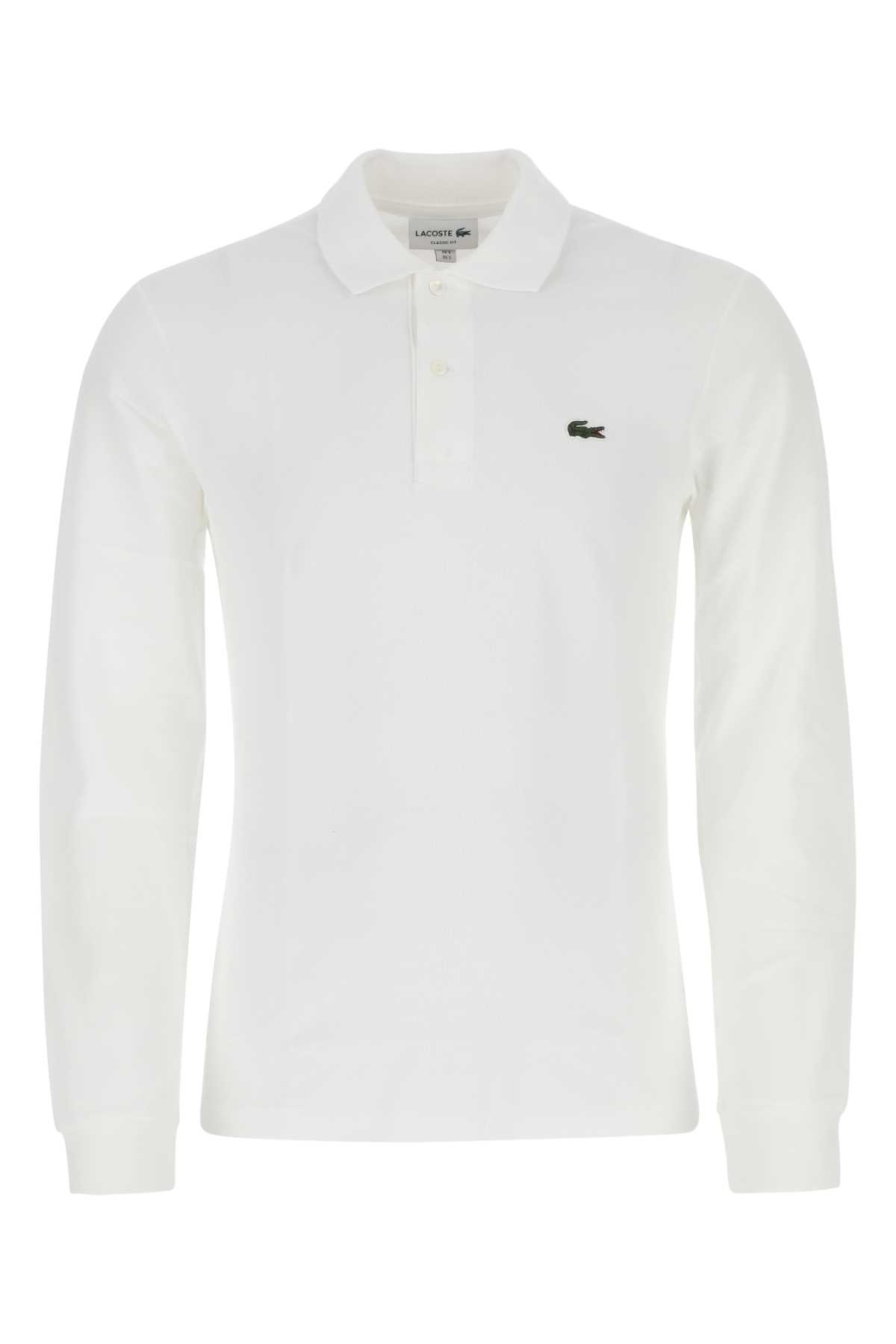 White piquet polo shirt L1312001 (LACOSTE / Tシャツ・カットソー ) | LACOSTE (ラコステ)