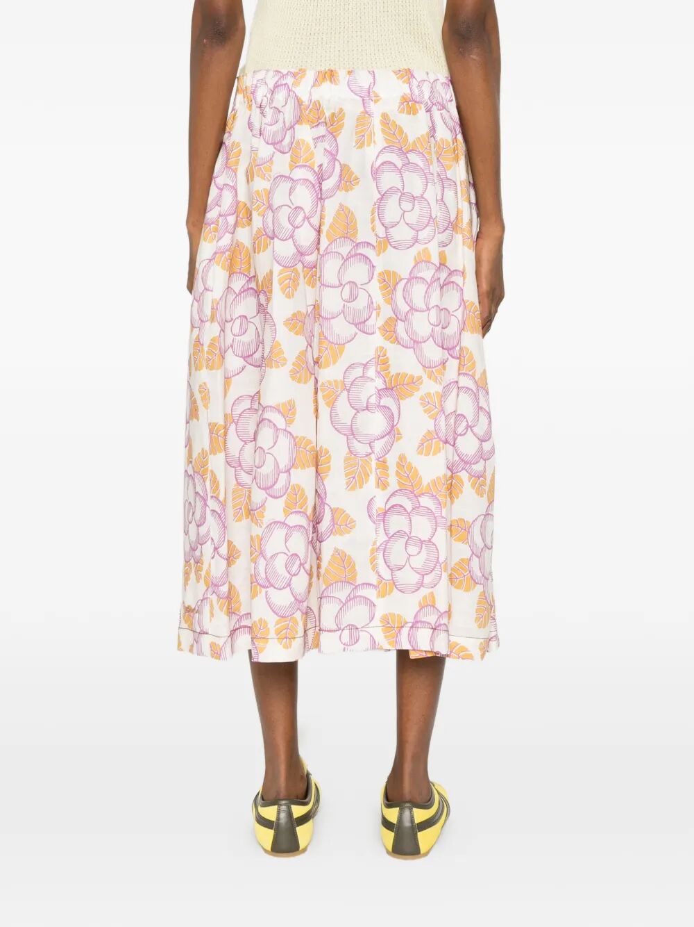 RAMIE ELASTICATED SKIRT WITH BANJO PRINT GOMA0459S7UTR028BAW01 (Marni / スカート ) | Marni (マルニ)(2)