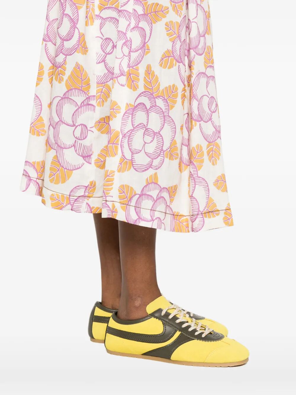 RAMIE ELASTICATED SKIRT WITH BANJO PRINT GOMA0459S7UTR028BAW01 (Marni / スカート ) | Marni (マルニ)(4)