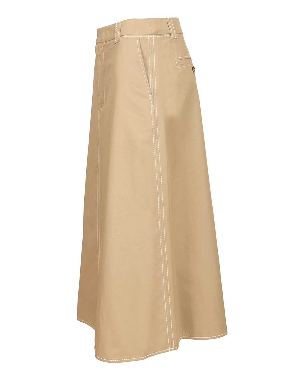 Long A-line skirt FSK457CO0214A036 (AMI Paris / スカート ) | AMI Paris (アミパリス)(2)