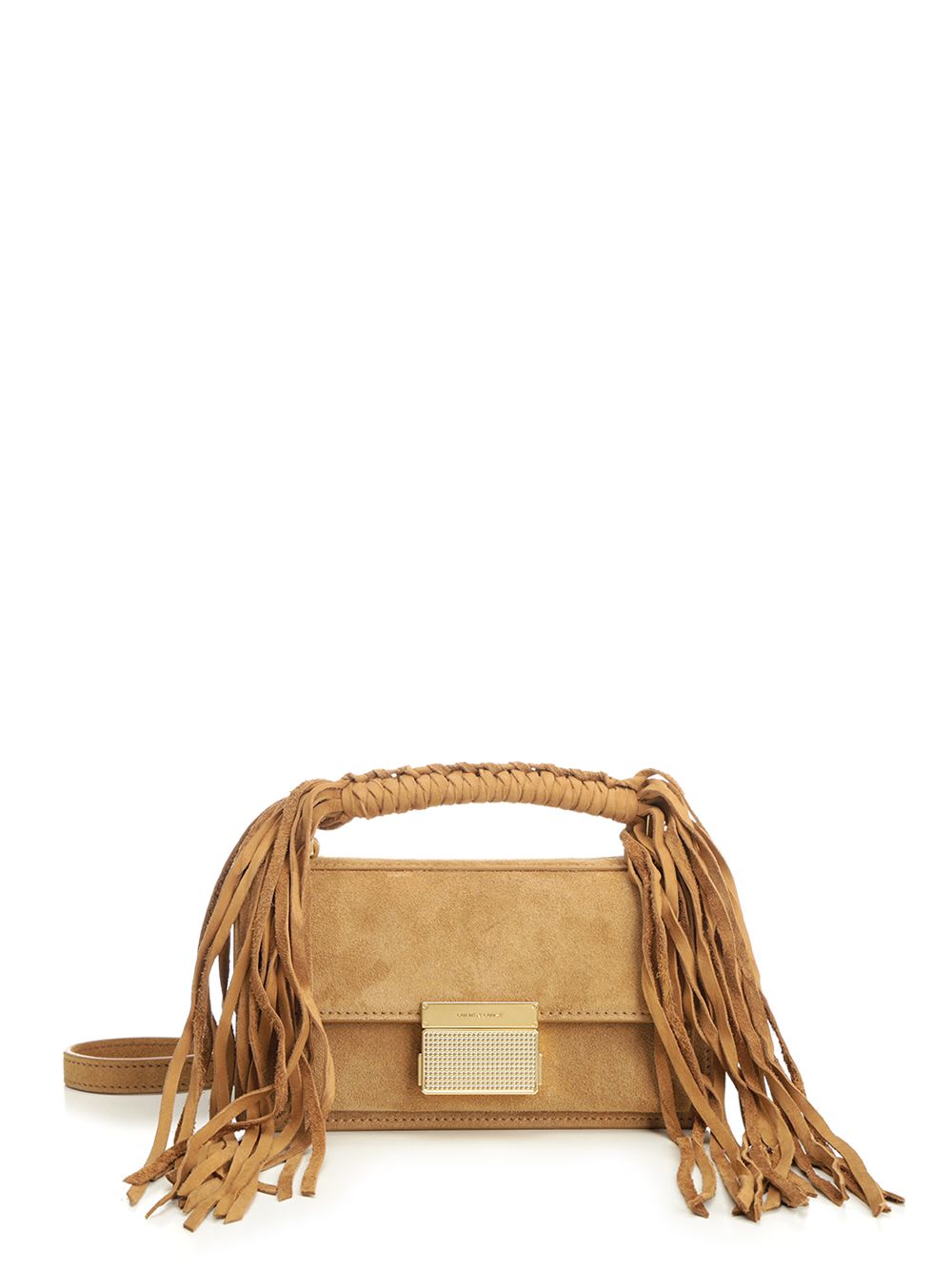 VENEZIA SMALL SUEDE AND NABUK BODY BRAIDED HANDLE GOLD METAL DETAILS GWA00468A00084955303 (Golden Goose / ハンドバッグ・ショルダーバッグ ) | Golden Goose (ゴールデングース)