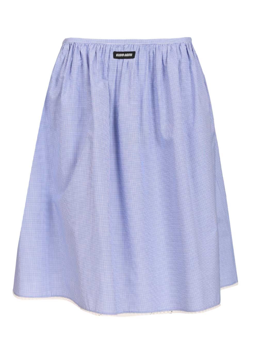 Gingham skirt MG2425 (MIU MIU / スカート ) | MIU MIU (ミュウミュウ)