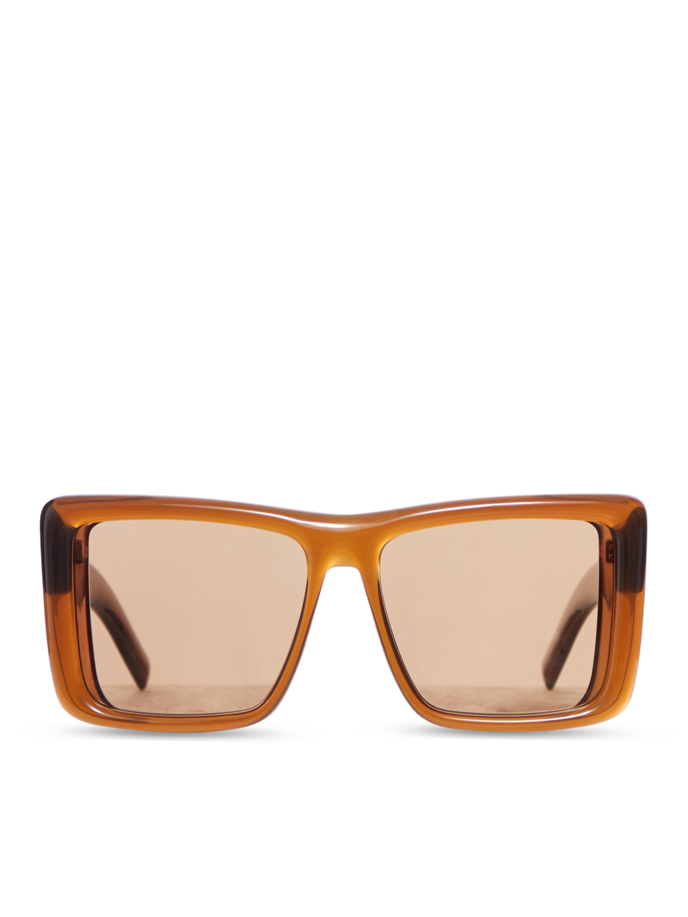 TRANSPARENT SQUARE SUNGLASSES WITH OVERSIZED INJECTION FRAME AND NYLON LENSES 862884Y99582506 (Saint Laurent / サングラス・アイウェア ) | Saint Laurent (サンローラン)