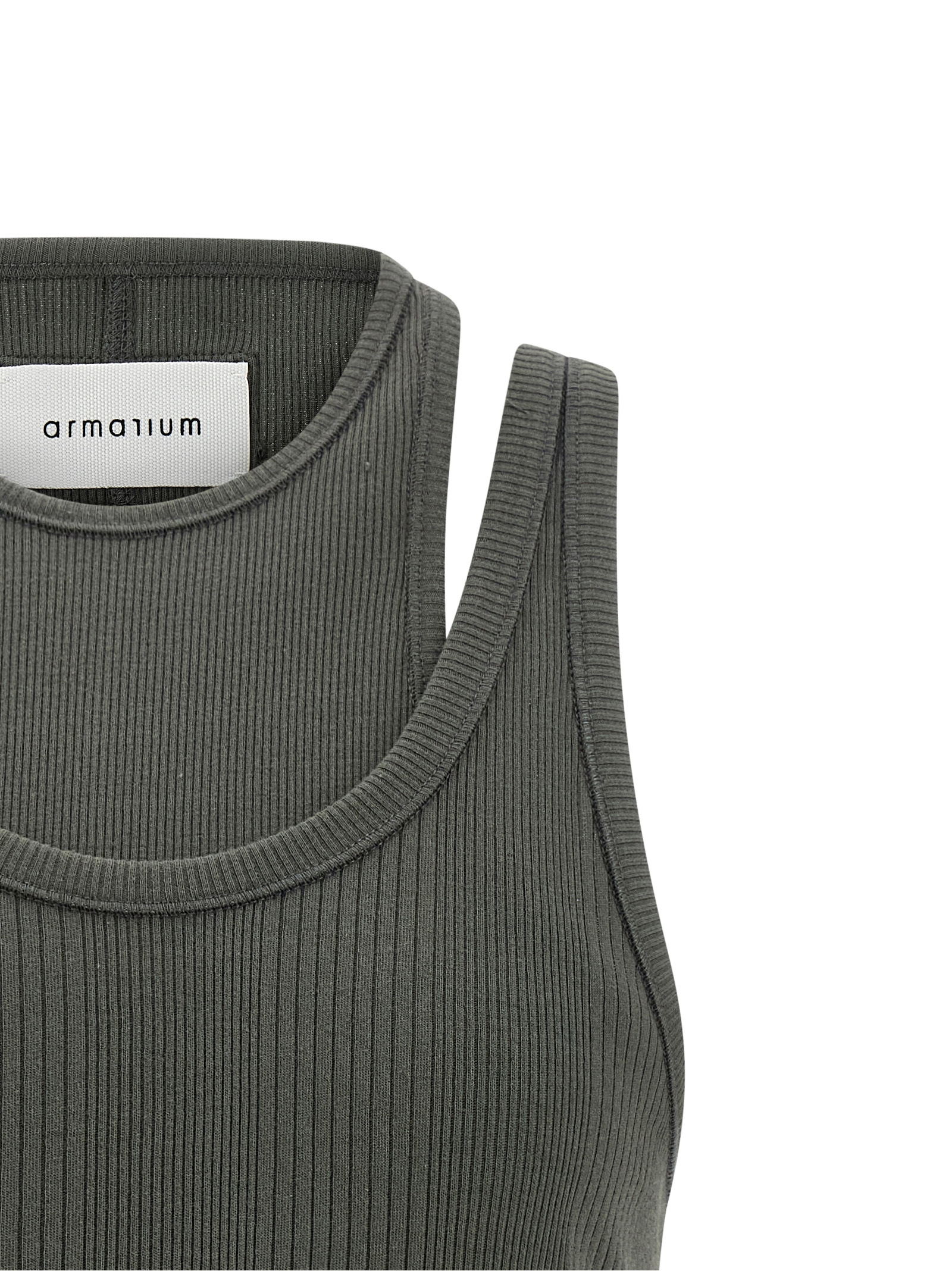 'Filippa' top ARMTMT040JE05041ANTHRACITEGREY (ARMARIUM / タンクトップ・キャミソール ) | ARMARIUM (アルマリウム)(3)