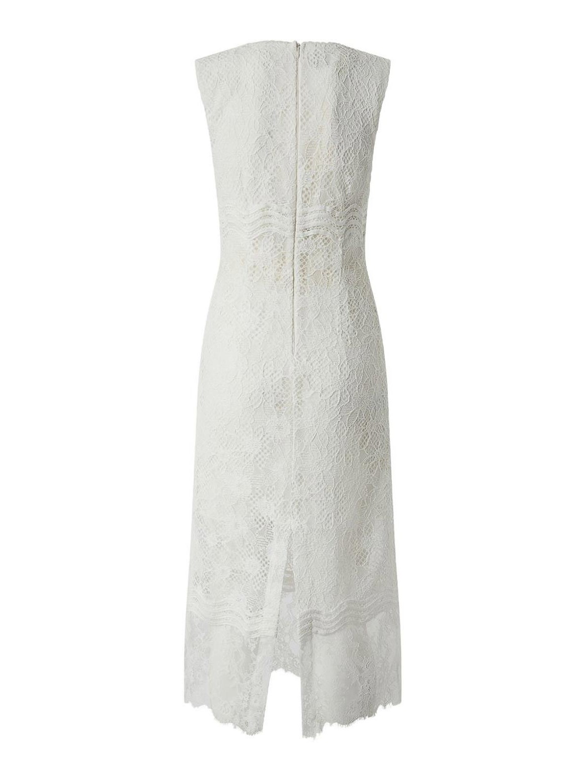 White Lace Dress With V-Neck 106660A381Z05 (PINKO / ワンピース・ドレス・オールインワン ) | PINKO (ピンコ)(1)