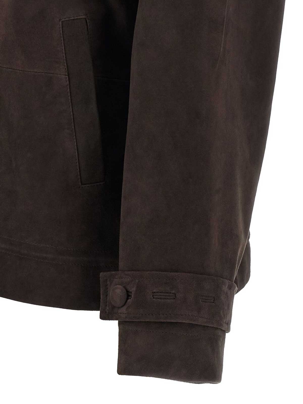 Brown High-Neck Leather Jacket 116E11 (ROTATE / レザー&ファージャケット・コート ) | ROTATE (ロテート)(2)