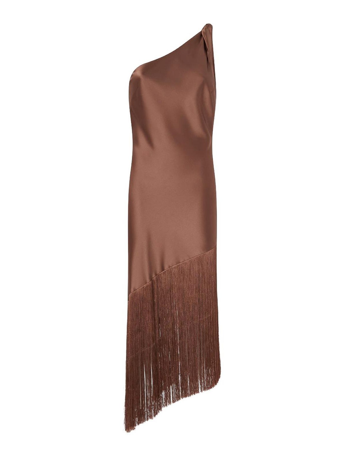 Kiwi Midi Dress In Brown 106352A33DL50 (PINKO / ワンピース・ドレス・オールインワン ) | PINKO (ピンコ)