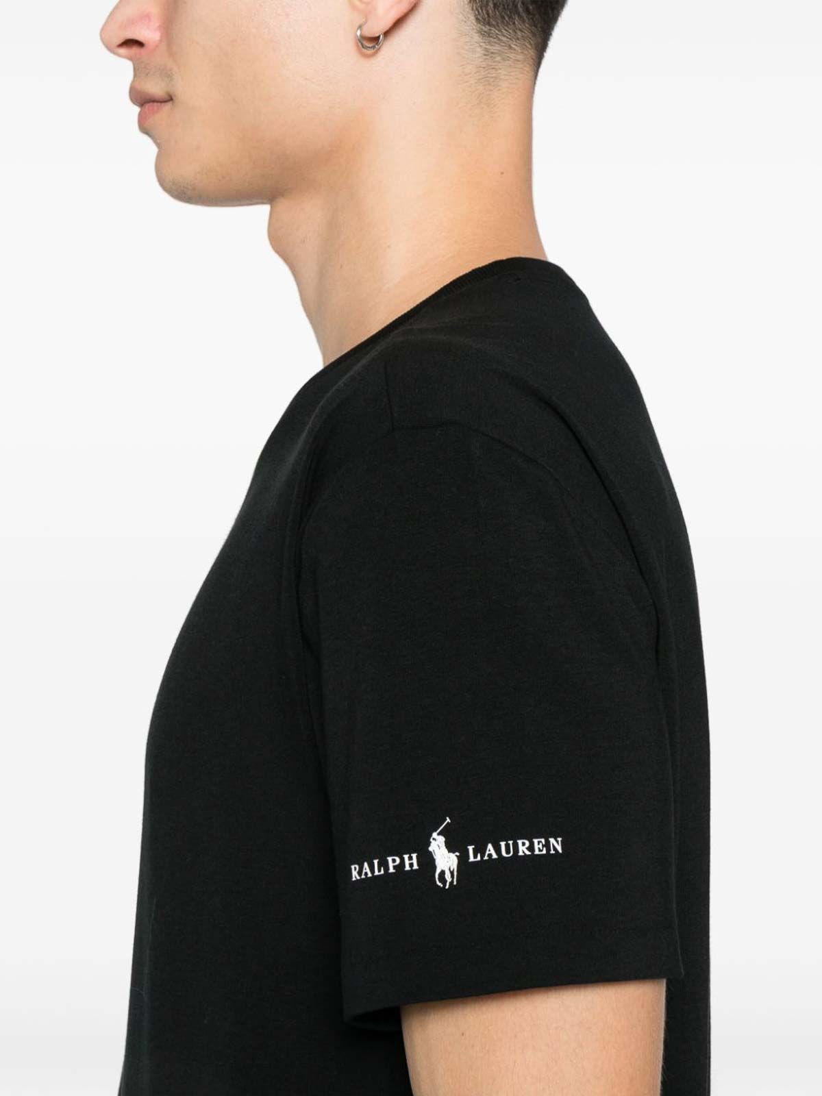 Black Undershirt With Logo On The Sleeves 715E11 (Polo Ralph Lauren / Tシャツ・カットソー ) | Polo Ralph Lauren (ポロ ラルフ ローレン)(2)