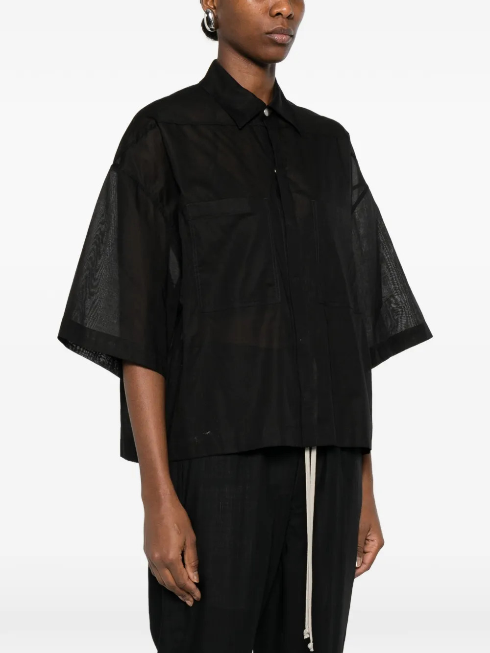 Rick Owens Shirts Black RP01F6246CV09 (Rick Owens / シャツ・ブラウス ) | Rick Owens (リック オウエンス)(2)