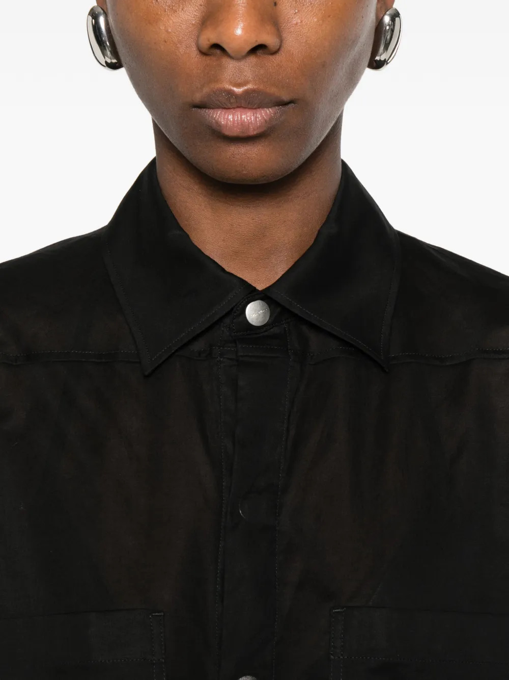 Rick Owens Shirts Black RP01F6246CV09 (Rick Owens / シャツ・ブラウス ) | Rick Owens (リック オウエンス)(4)