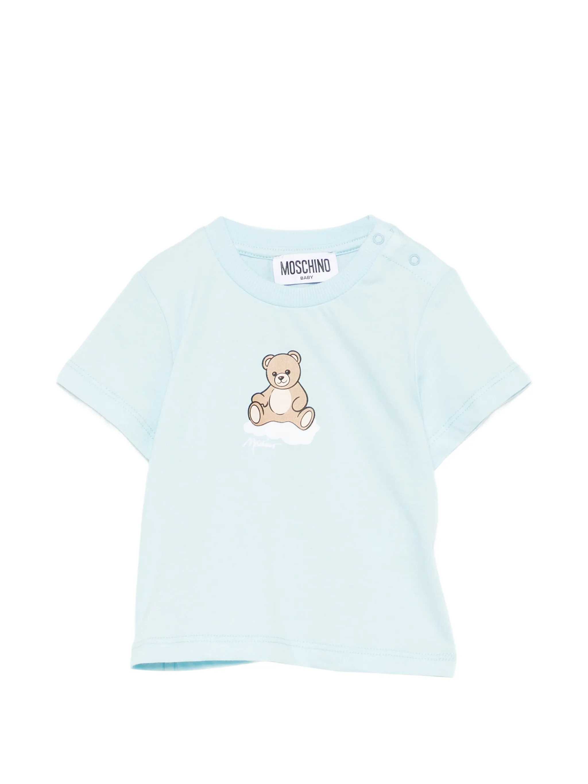 MOSCHINO KIDS T-shirts and Polos Clear Blue MUM04QLAA2440304 (MOSCHINO / Tシャツ・カットソー ) | MOSCHINO (モスキーノ)