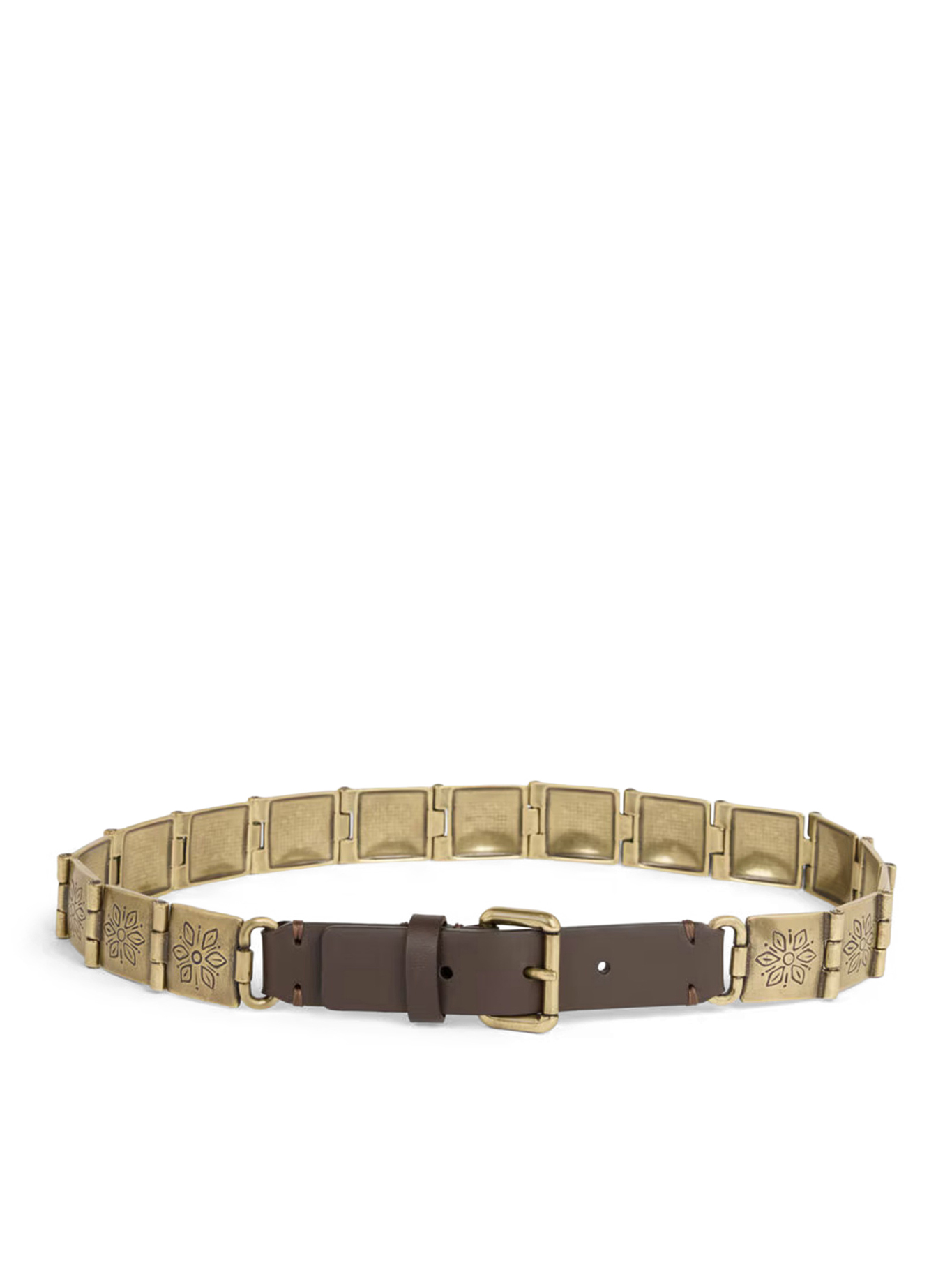 ENGRAVED METAL AND LEATHER BELT WP3B0086AM082S0996 (ETRO / ベルト・サスペンダー ) | ETRO (エトロ)
