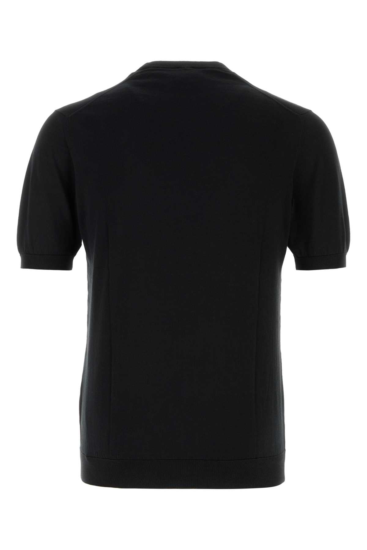 Black cotton sweater MU0D801436 (FEDELI / ニット・セーター・カーディガン ) | FEDELI (フェデリ)(1)