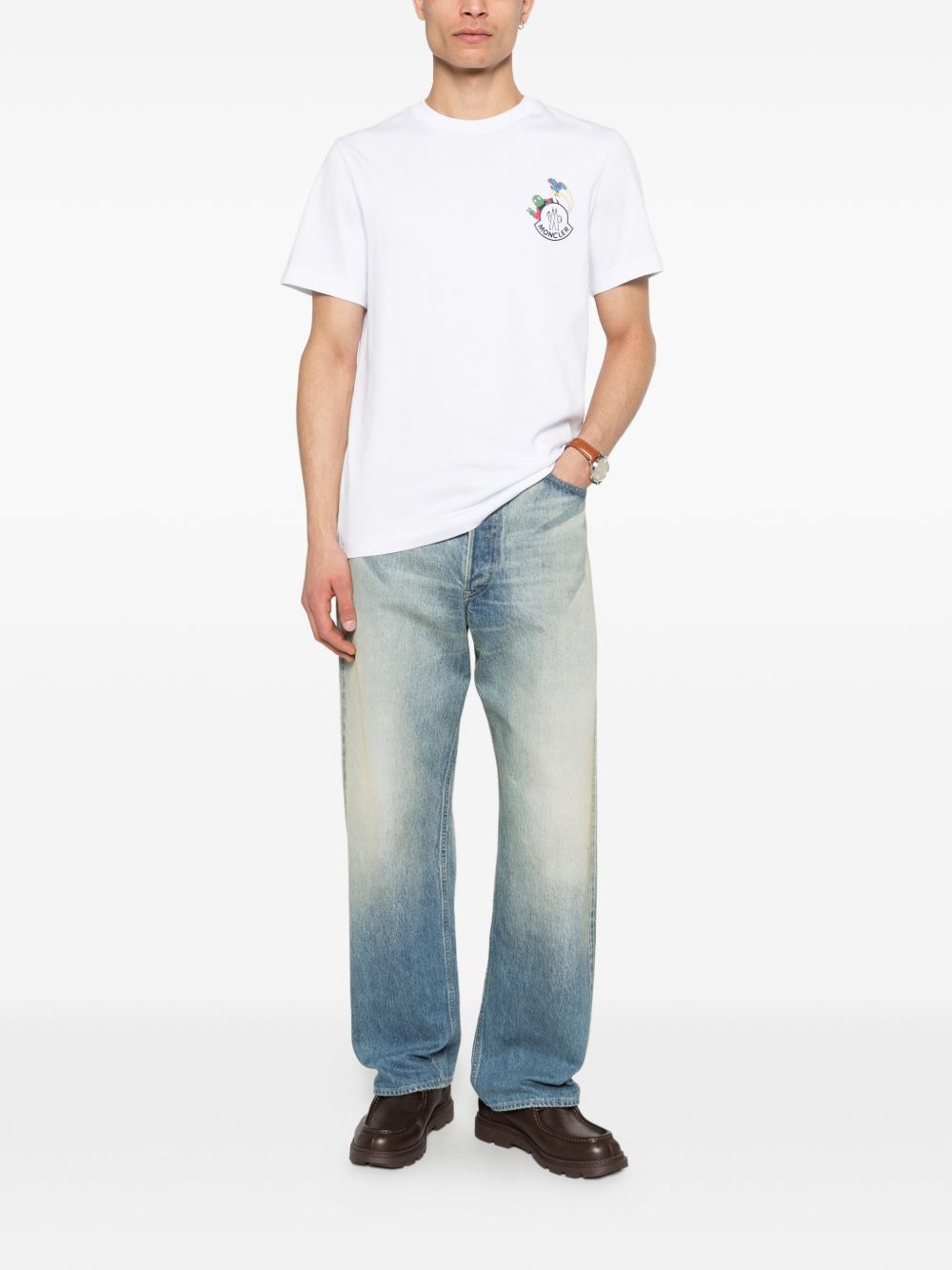 Moncler T-shirts and Polos White L10918C0006589AUG00A (Moncler / Tシャツ・カットソー ) | Moncler (モンクレール)(3)