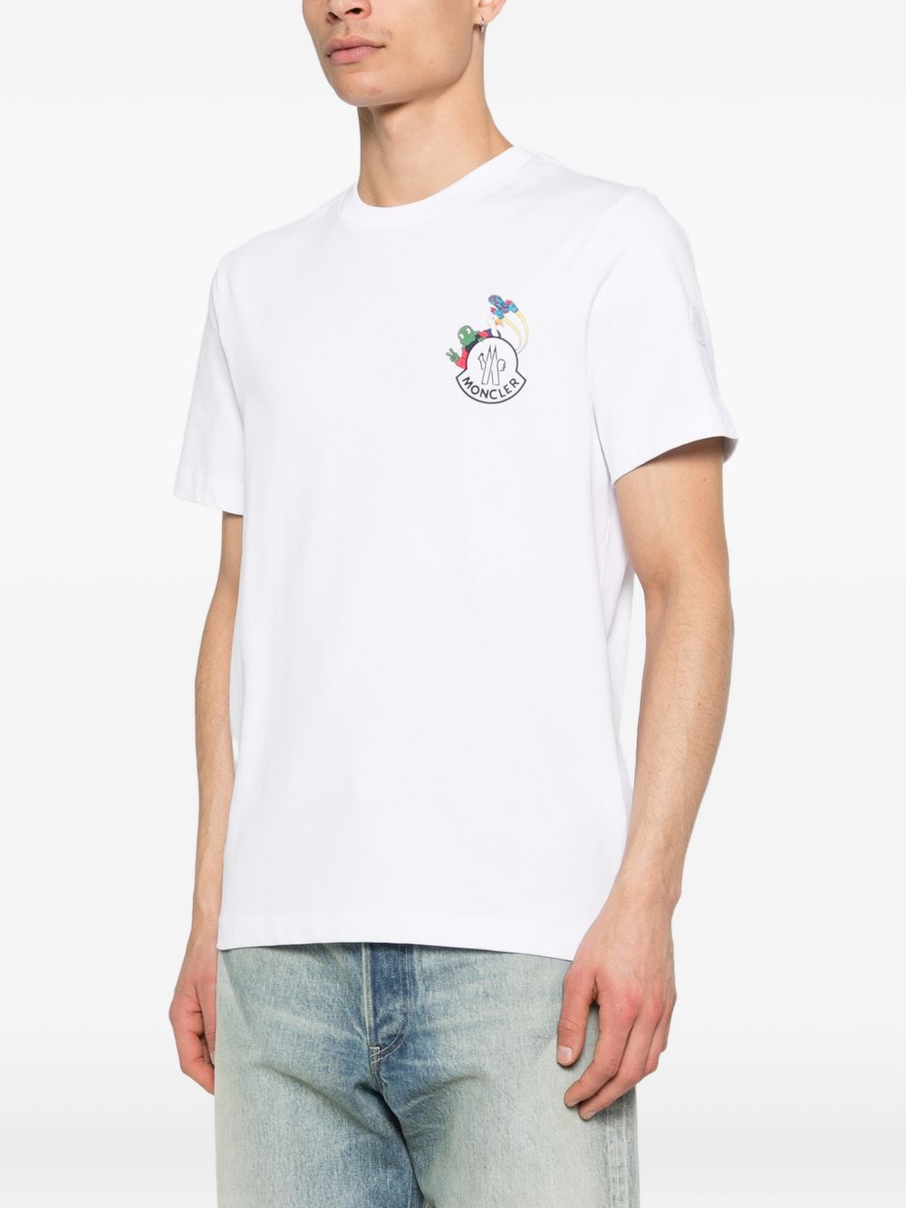 Moncler T-shirts and Polos White L10918C0006589AUG00A (Moncler / Tシャツ・カットソー ) | Moncler (モンクレール)(4)