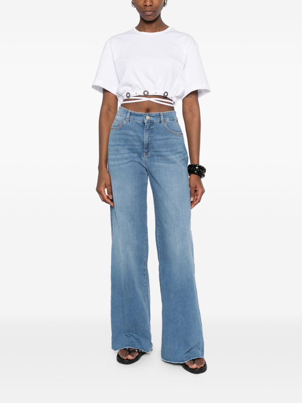 Pinko Sweaters White 106907A3ARARIANOZ04 (PINKO / Tシャツ・カットソー ) | PINKO (ピンコ)(1)