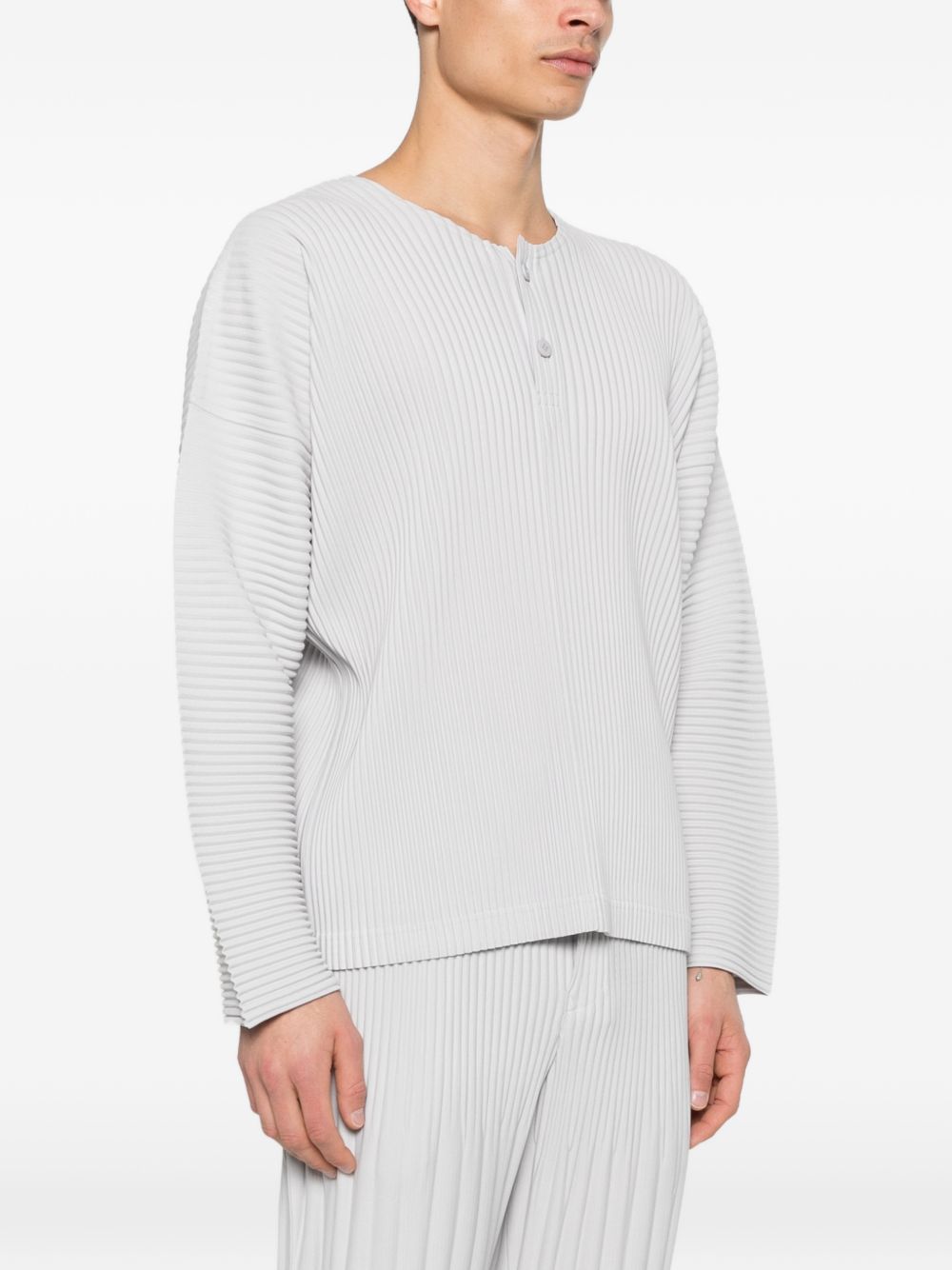 HOMME PLISSE' ISSEY MIYAKE Top Grey HP66JK02371 (HOMME PLISSÉ ISSEY MIYAKE / シャツ・ブラウス ) | HOMME PLISSÉ ISSEY MIYAKE (オムプリッセ イッセイ ミヤケ)(4)