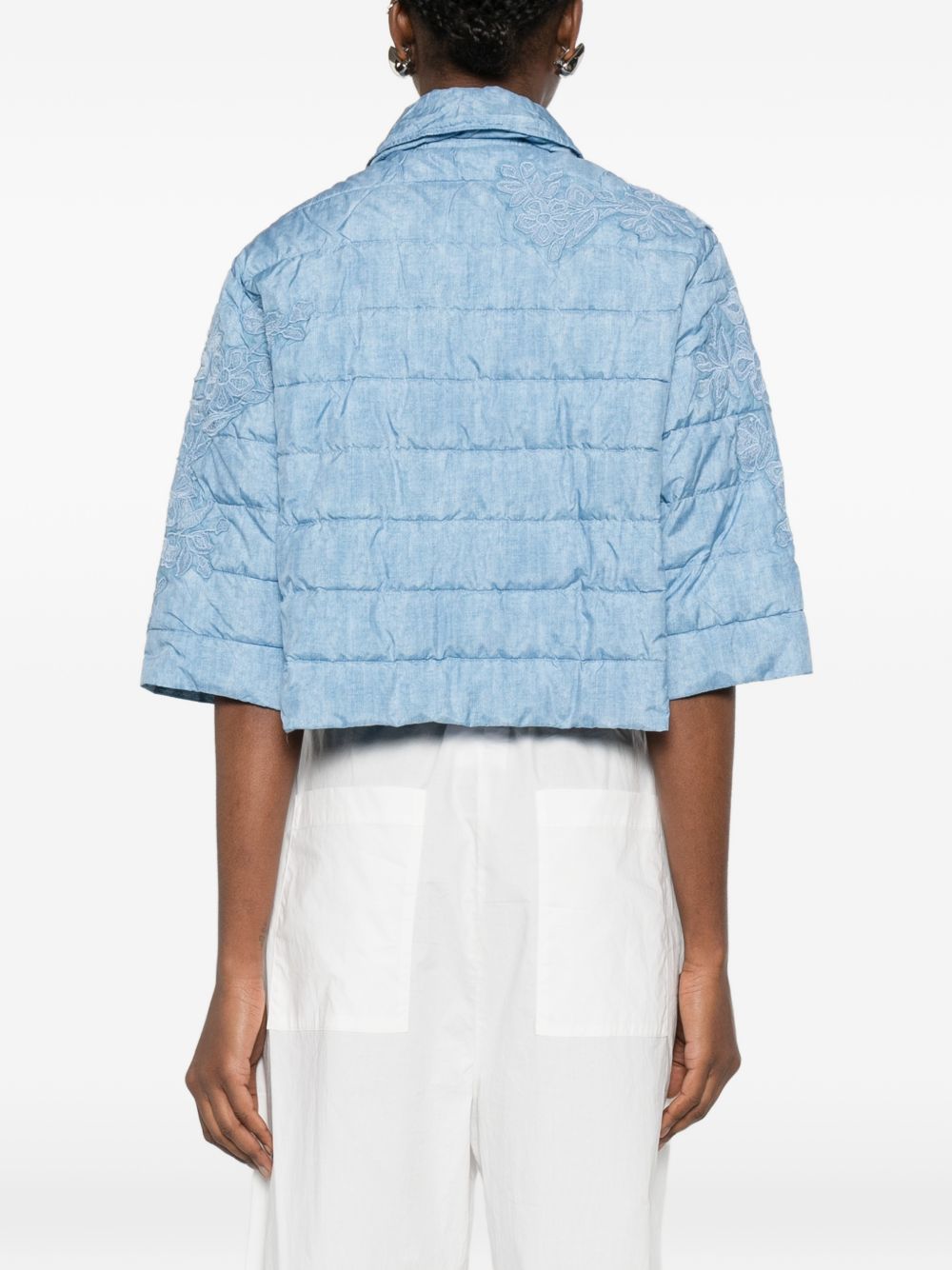 ERMANNO FIRENZE Coats Clear Blue D48EB011EB6MF156 (ERMANNO SCERVINO / カジュアルジャケット ) | ERMANNO SCERVINO (エルマンノ シェルヴィーノ)(2)