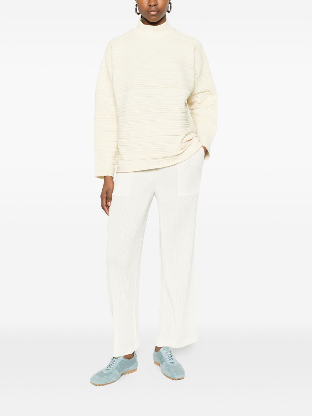 Issey Miyake Trousers White IM66FF65002 (ISSEY MIYAKE / パンツ ) | ISSEY MIYAKE (イッセイ ミヤケ)(2)