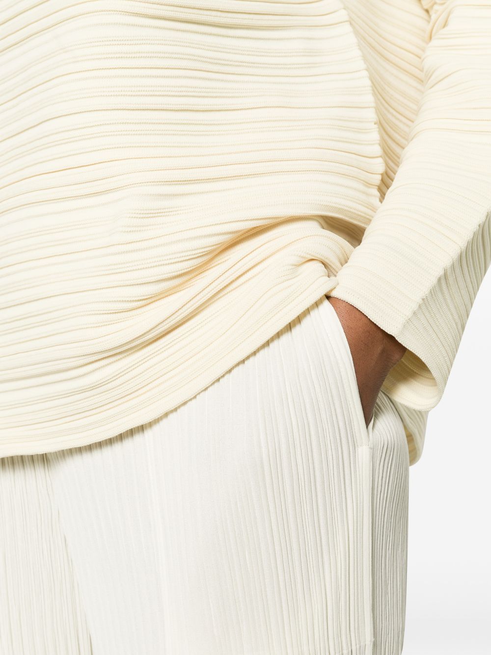 Issey Miyake Trousers White IM66FF65002 (ISSEY MIYAKE / パンツ ) | ISSEY MIYAKE (イッセイ ミヤケ)(3)