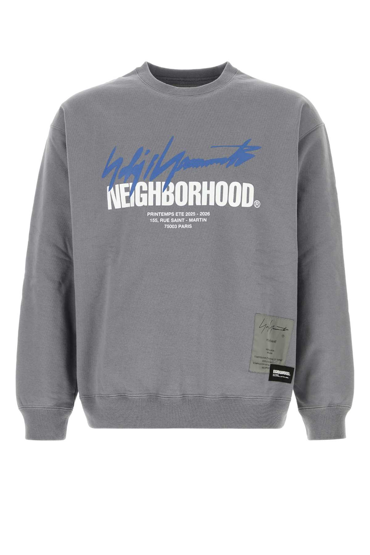 Grey cotton Yohji Yamamoto X Neighborhood sweatshirt HKT999991 (Yohji Yamamoto / スウェット・フーディー ) | Yohji Yamamoto (ヨウジヤマモト)