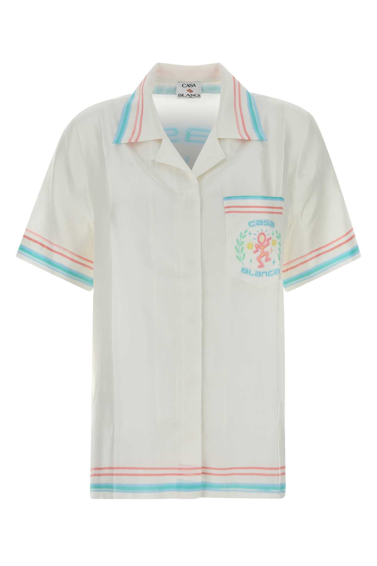 White silk shirt WSP26SH20003DANCEJOY (Casablanca / シャツ・ブラウス ) | Casablanca (カサブランカ)