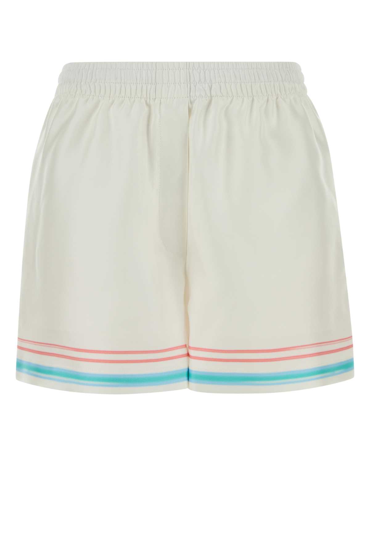 White silk shorts WSP26TR40403DANCEJOY (Casablanca / ショートパンツ ) | Casablanca (カサブランカ)