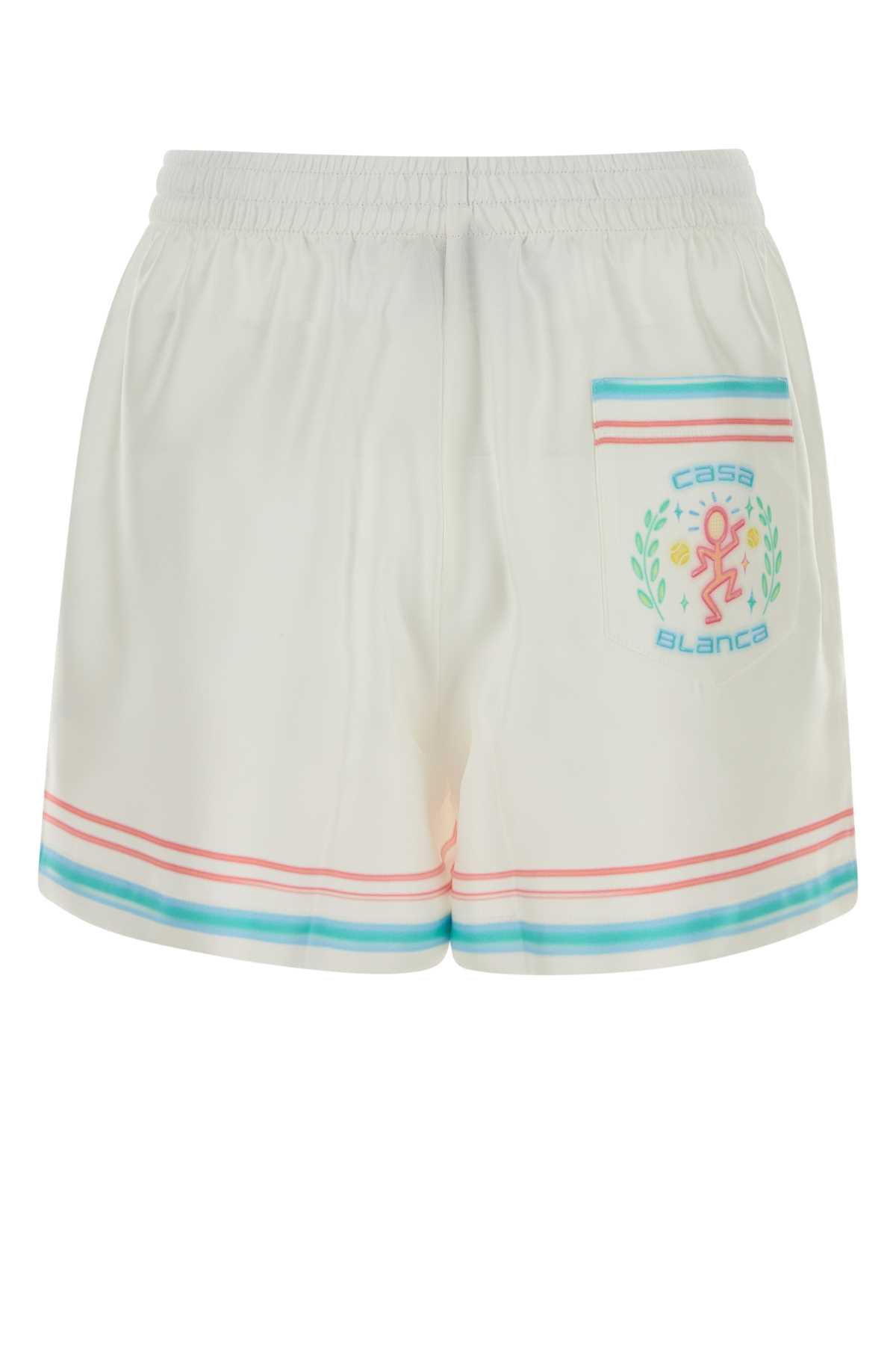 White silk shorts WSP26TR40403DANCEJOY (Casablanca / ショートパンツ ) | Casablanca (カサブランカ)(1)