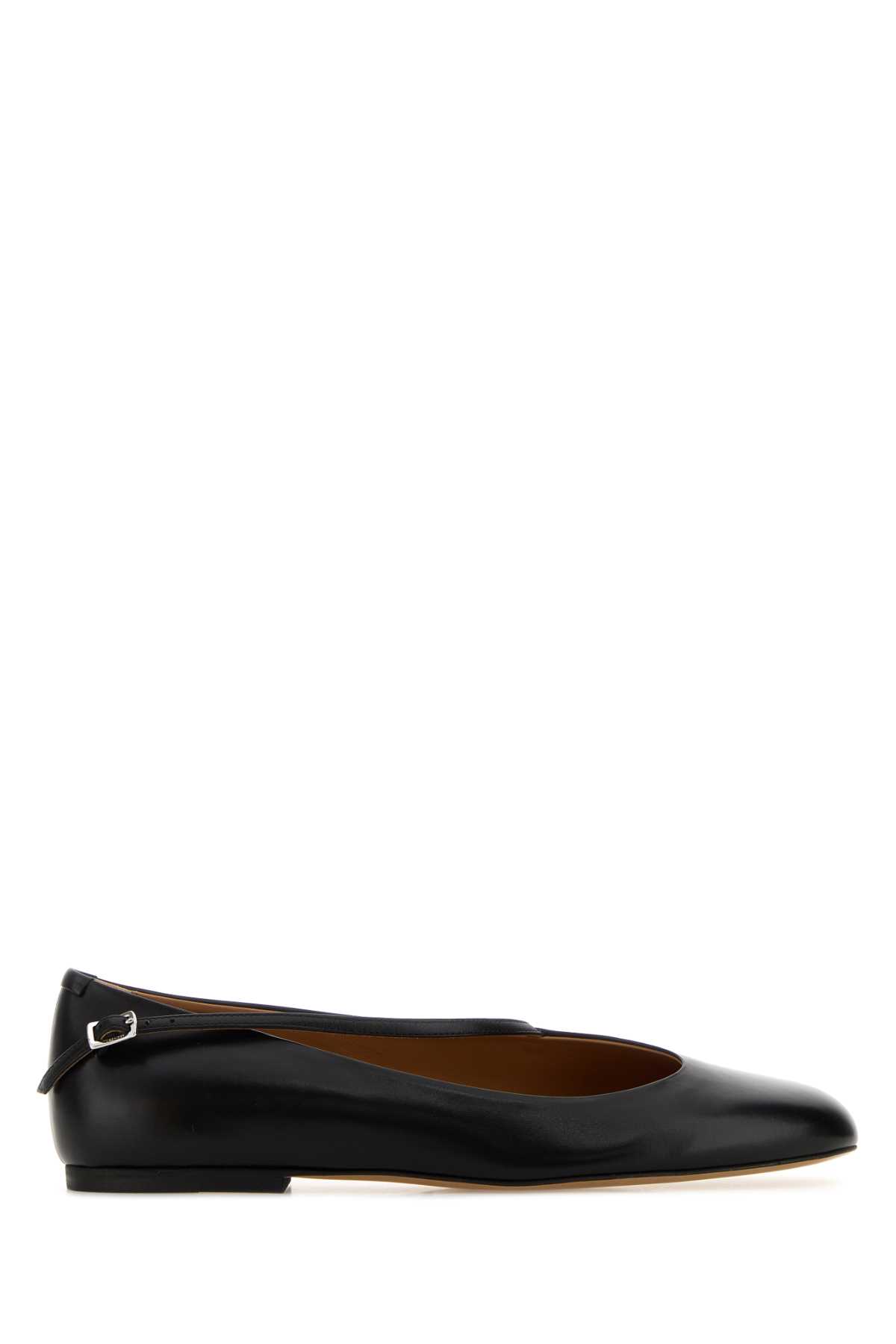 Black leather Elyss ballerinas J16WZ0020P7689001 (Jil Sander / フラットシューズ ) | Jil Sander (ジルサンダー)
