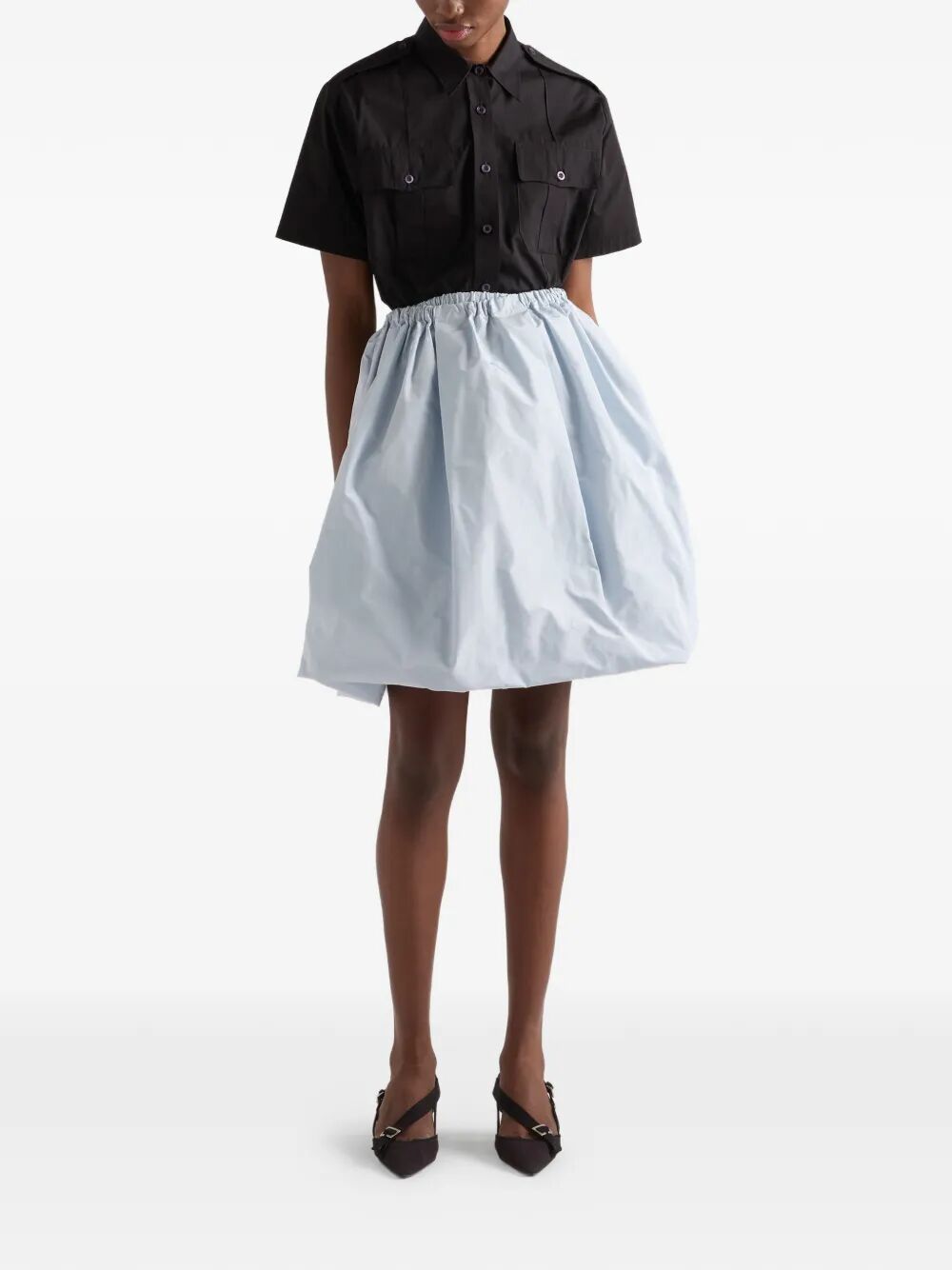 TECHNICAL TAFFETA SKIRT P136ISOOO18LNF0M10 (Prada / スカート ) | Prada (プラダ)(3)
