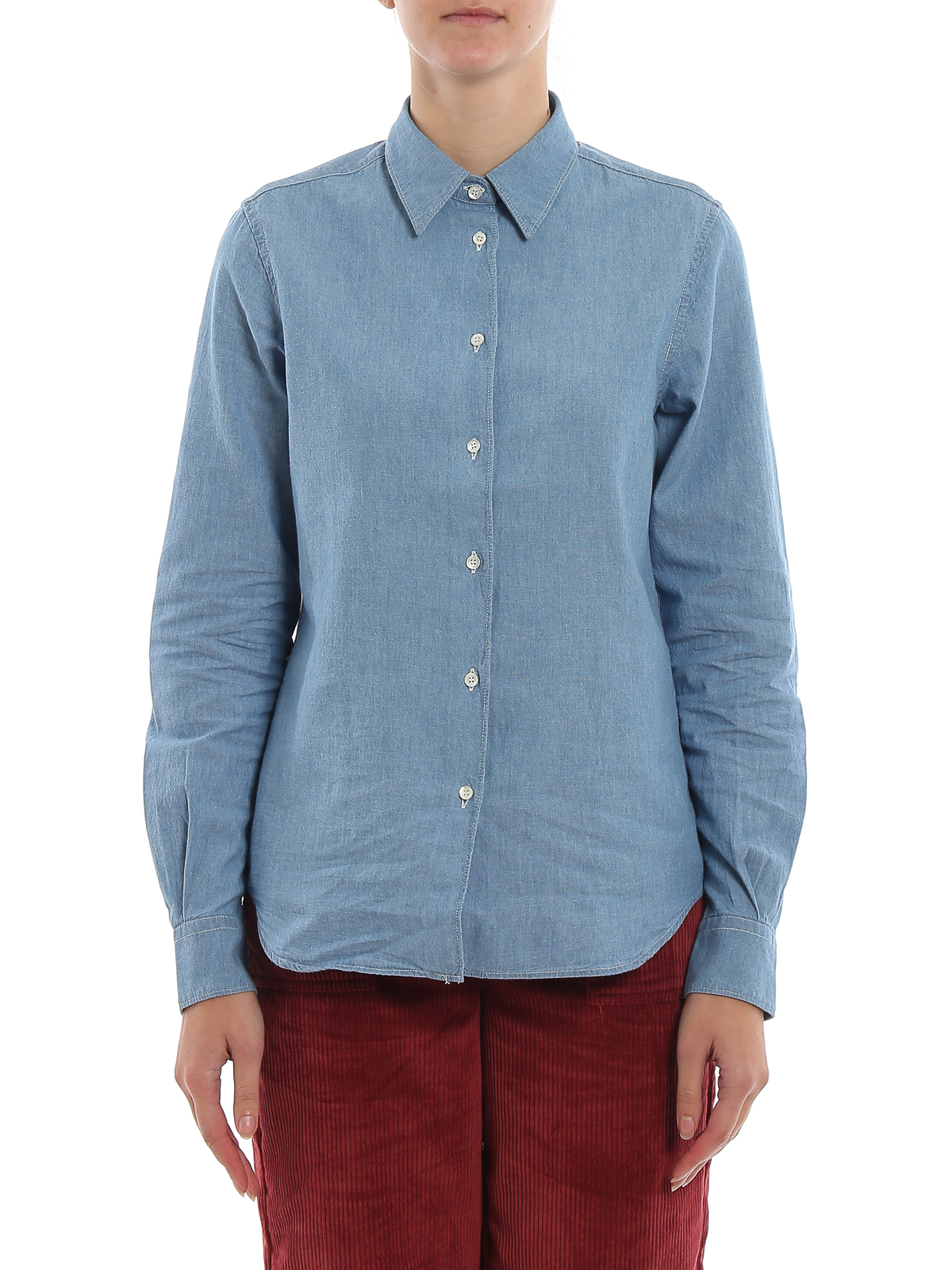 Cotton denim shirt 5422E54201122 (ASPESI / シャツ・ブラウス ) | ASPESI (アスペジ)(2)