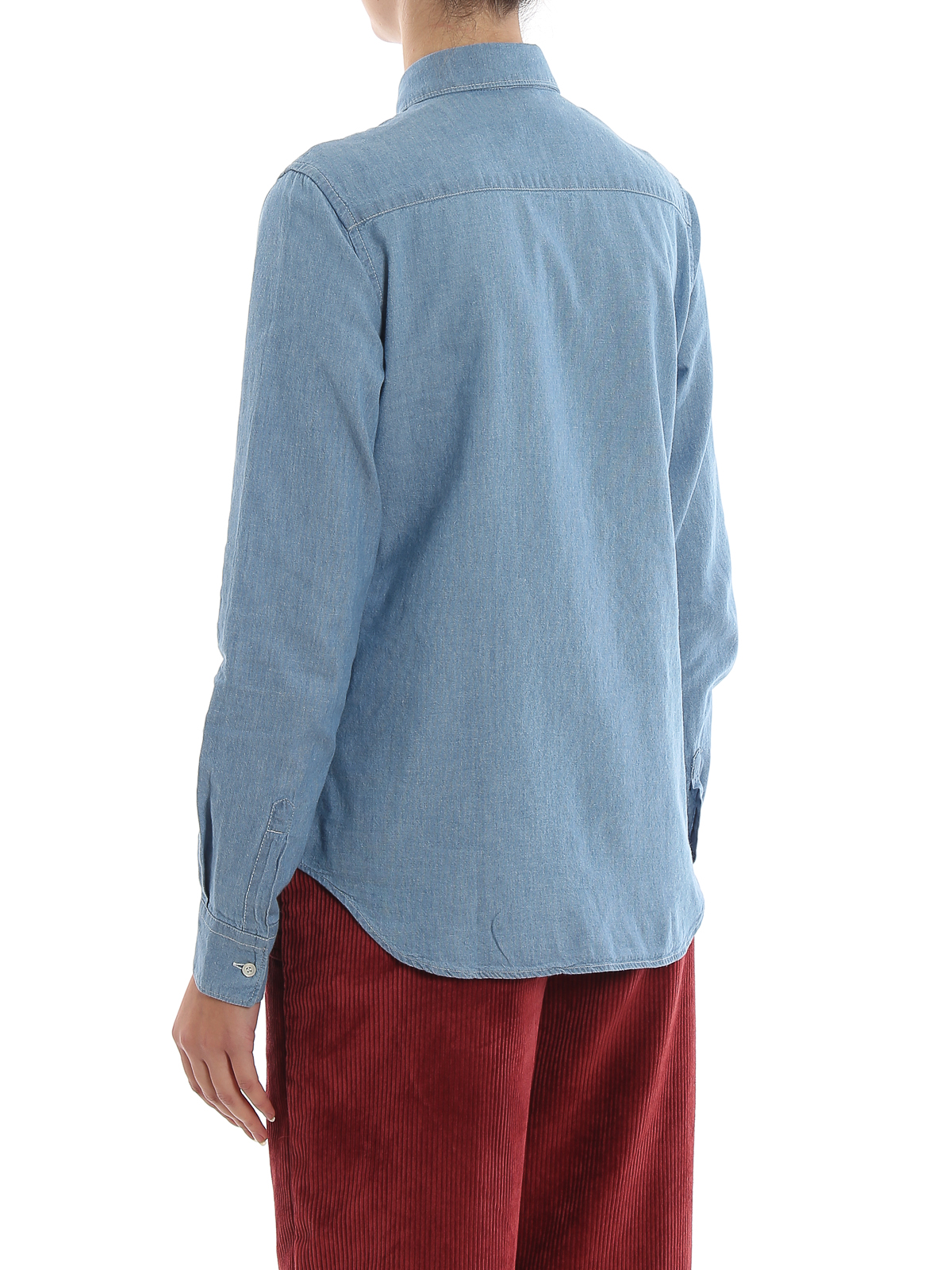 Cotton denim shirt 5422E54201122 (ASPESI / シャツ・ブラウス ) | ASPESI (アスペジ)(3)