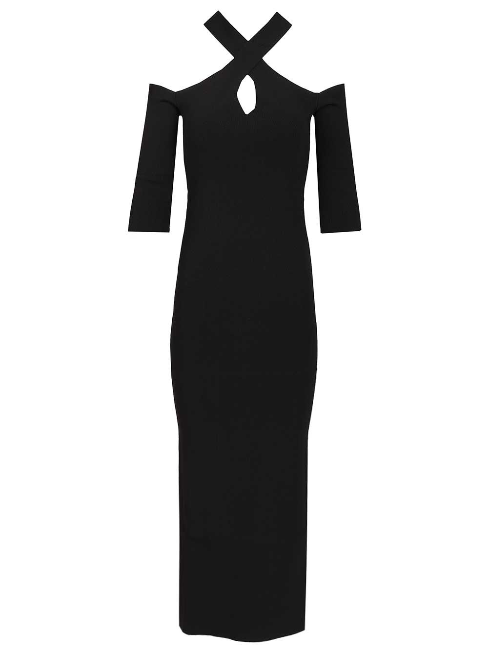 ABITO LUNGO SCOLLO INCROCIATO 4230245129 (FEDERICA TOSI / ワンピース・ドレス・オールインワン ) | FEDERICA TOSI (フェデリカ トシ)