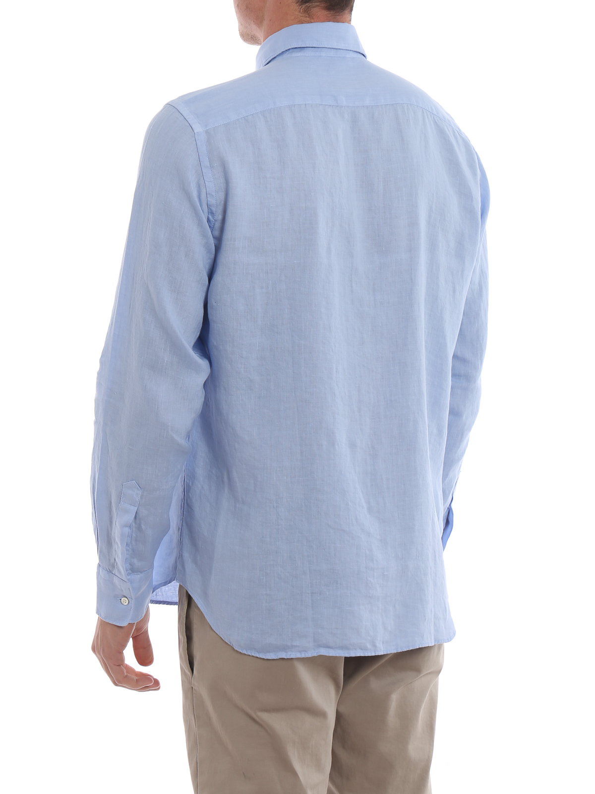 Linen shirt with patch pocket CE36C19585070 (ASPESI / シャツ・ブラウス ) | ASPESI (アスペジ)(3)