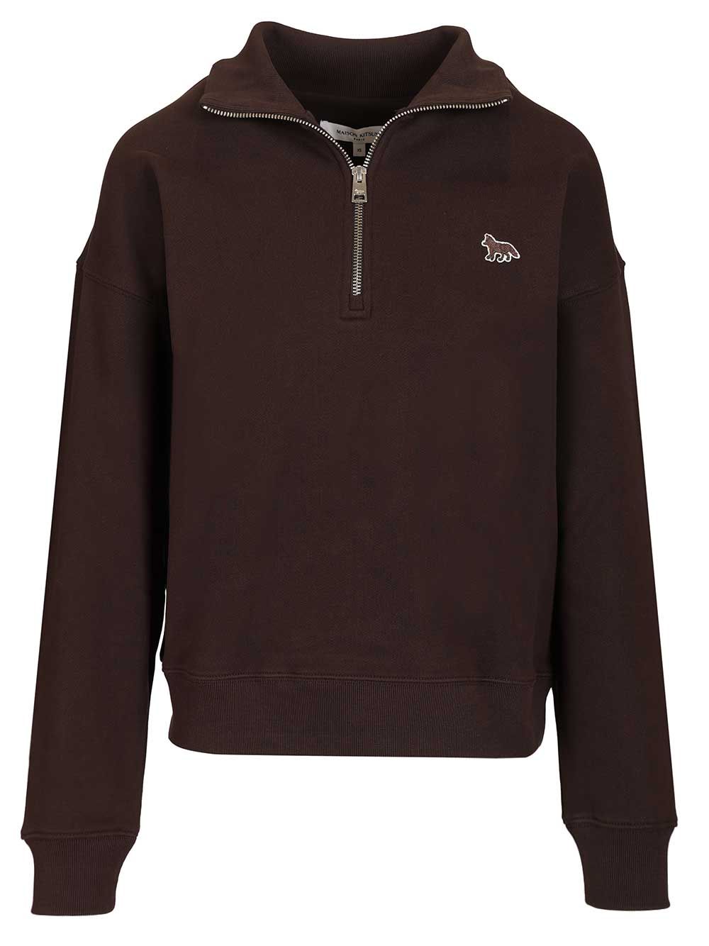 "Baby Fox" half-zip sweatshirt MW00304KM03410423 (Maison Kitsuné / スウェット・フーディー ) | Maison Kitsuné (メゾン キツネ)